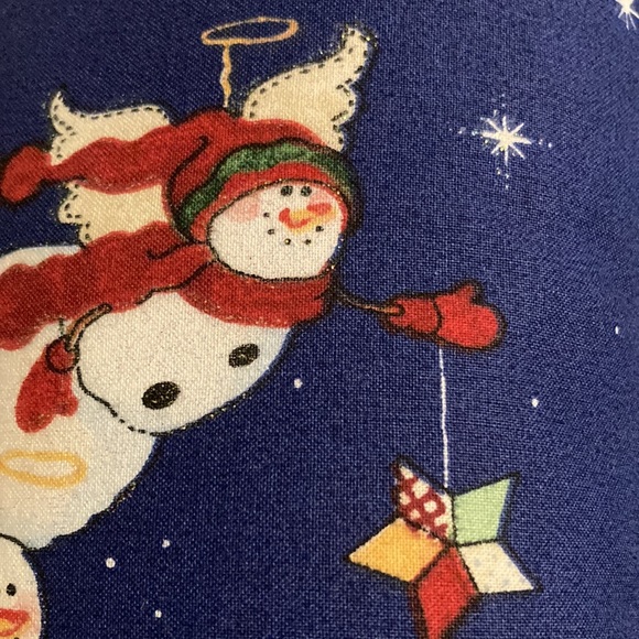 Hand Crafted Flying Angel Snowmen Pillows (2) - Picture 8 of 11